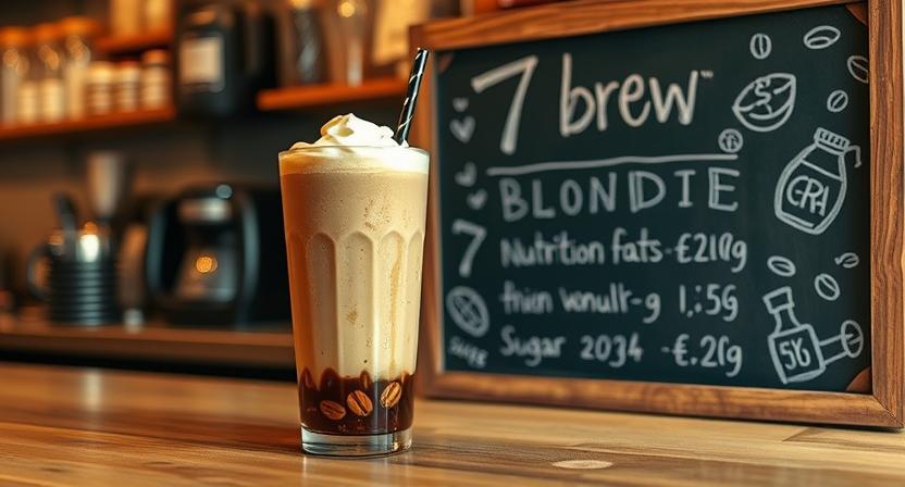 7 brew blondie nutrition facts